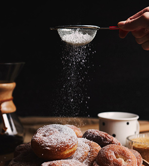 foto-espolvorerar dona